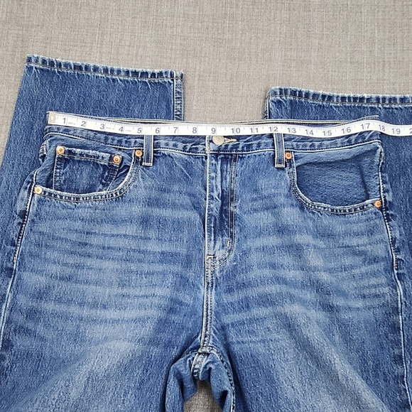 Levis Low Pro Straight Denim Style Medium Wash Jeans 32 - Picture 5 of 11